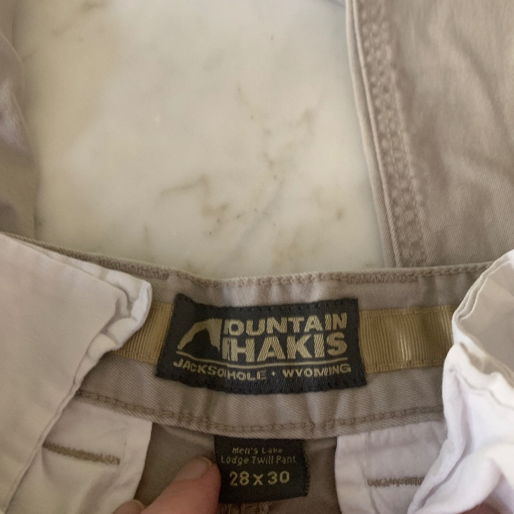 Mens mountain khaki 28x30